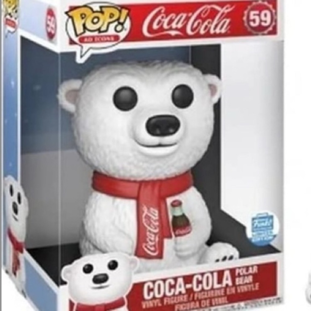 2/$20 Funko Coca Cola Funko Bear super sized 10 inch. New in box.